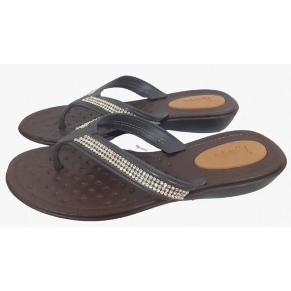 CHINELO MARROM FEMININO ROAMA Nº40/41