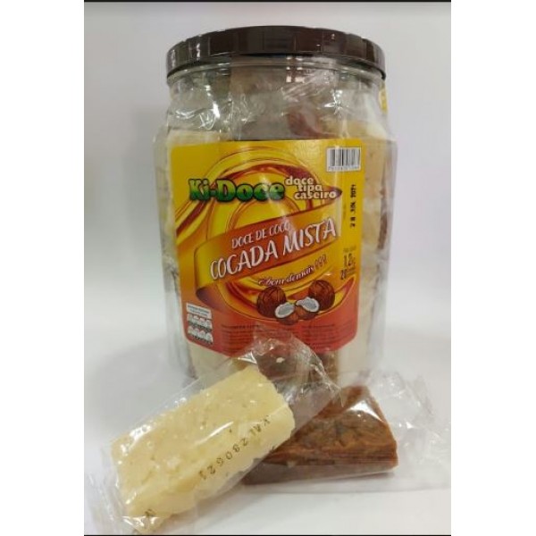 COCADA QUADRADA MISTA C/20 UND 1200GR