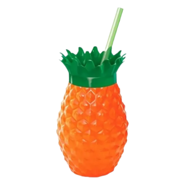 COPO 500 ML ABACAXI C/CANUDO REF: 70240