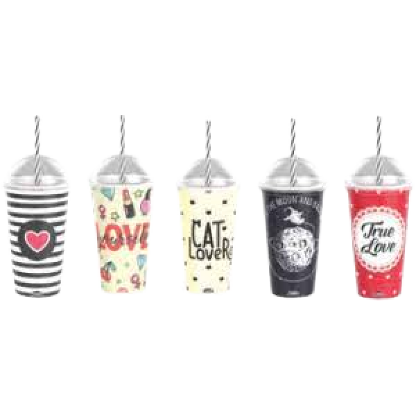 COPO SHAKE 500 ML DECORADO REF: 6821