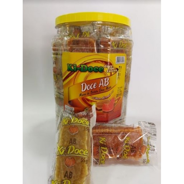 DOCE DE BATATA E ABOBORA C/20 UND 1100GR