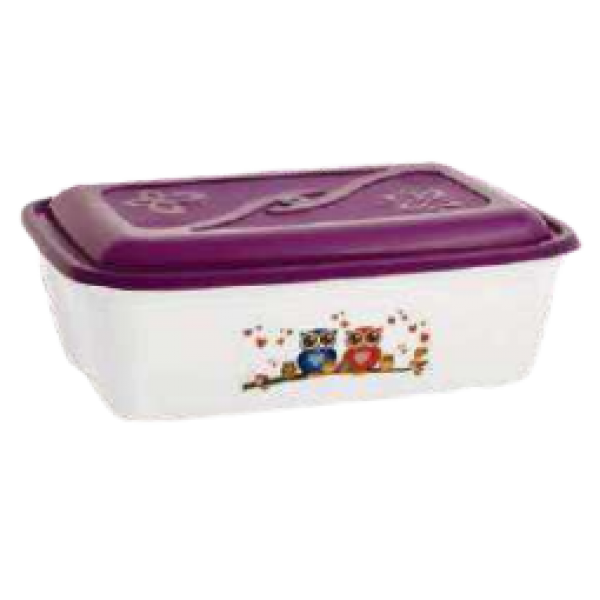 POTE RETANGULAR M 750 ML ADESIVADO REF: 10042