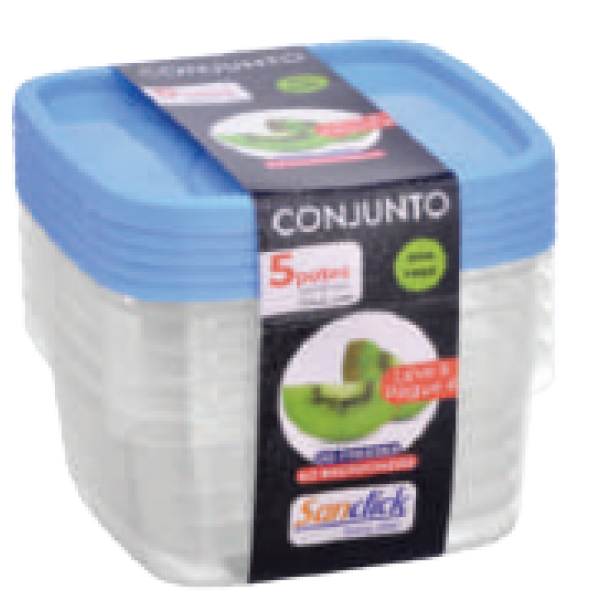 POTE SANCLICK GRADUADO QUADRADO 700 ML (CJ. C/5) REF: 5107