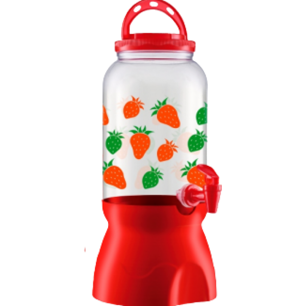 POTE TORNEIRA MORANGO C/ BASE 3,6 L REF: 62503